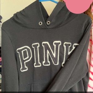 pink hoodie